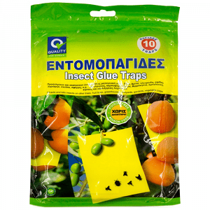 Quality Οικολογικές Εντομοπαγίδες Κήπου Κϊτρινο Σετ 10τεμ