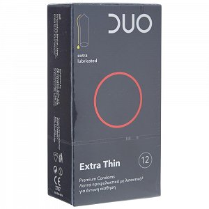 Duo Προφυλακτικά Extra Thin 12 Τεμ