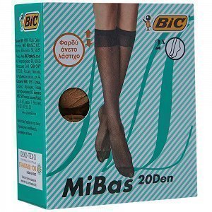 BIC Mibas Καλτσάκι 3/4 20D Καραμέλα Σετ 2τεμ