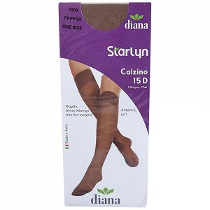 Diana Calzino 15D Καλτσάκι Καραμελέ/Πέπερ O/S
