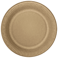 Πιάτα Χάρτινα Kraft Μεσαία 20cm 10τεμ
