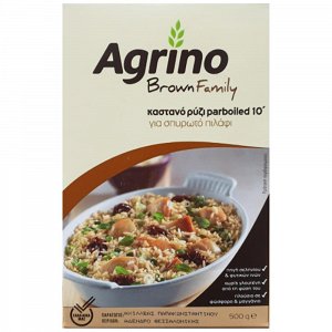 Agrino Ρύζι Καστανό 10λεπτο Ελλάδος 500gr