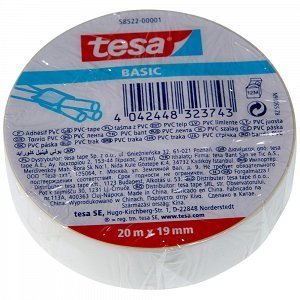 Tesa Ηλεκτρομονωτική Ταινία Λευκή 20mx19mm