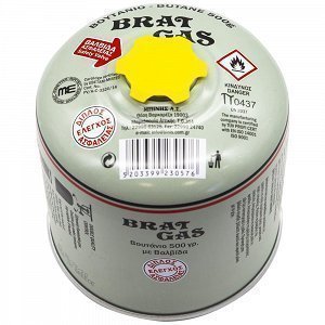 Brat Gas Φιαλίδιο Υγραερίου Με Βαλβίδα Ασφαλείας 500gr
