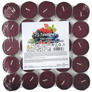 Saitis Κεριά Αρωματικά Ρεσώ Φρούτα Δάσους 4ωρών 25τεμ