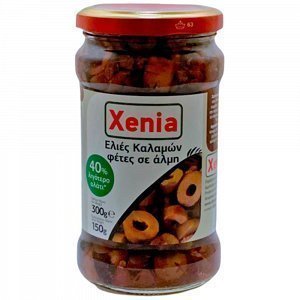 Xenia Ελιές Καλαμών Σε Φέτες 40% Λιγότερο Αλάτι 300gr