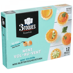3 Toques Mini Vol-Au-Vent Zakouski 66gr