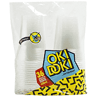 Oki Doki Ποτήρι Πλαστικό Διάφανο 36x430ml