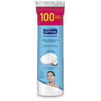 Septona Δίσκοι Ντεμακιγιάζ Στρογγυλά Με Ραμμένες Άκρες Best Value 100τεμ