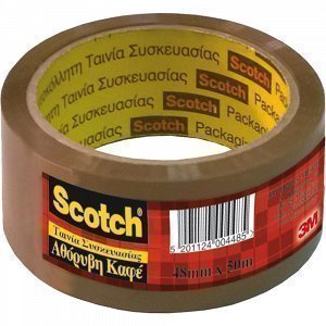 Scotch Ταινία Συσκευασίας Αθόρυβη Καφέ 48mmx50m