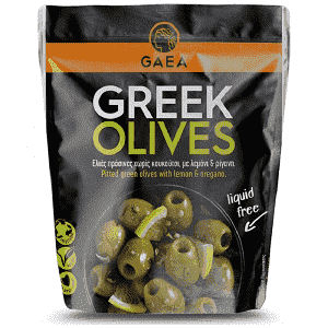 Gaea Πράσινες Ελιές Χωρίς Κουκούτσι Σακούλα 150gr
