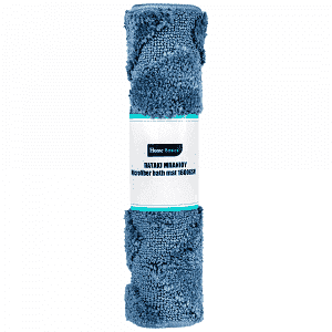 Home Basic Πατάκι Microfiber Mat 1650gsm Μπλε 12/40x60cm