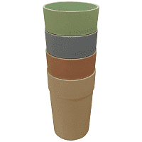 Tabletop Pro Picnic 4 Χρωμάτων Ποτήρια Νερού 480ml