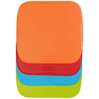 Baker's Secret Πλαστικές Πολύχρωμες Επιφάνειες Κοπής 4τεμ