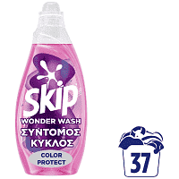 Skip Wonder Wash Υγρό Απορρυπαντικό Πλυντηρίου Color Protect 37μεζ 1,524lt