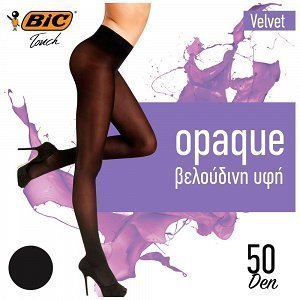 BIC Velvet Καλσόν Ελαστικό Μαύρο 50D Large